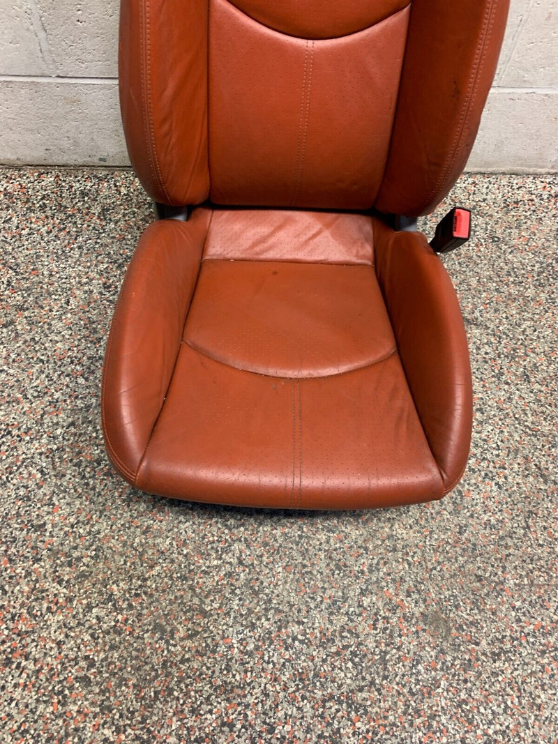 2007 PORSCHE 911 TURBO 997 OEM PASSENGER TERRACOTTA ADAPTIVE SPORT SEAT