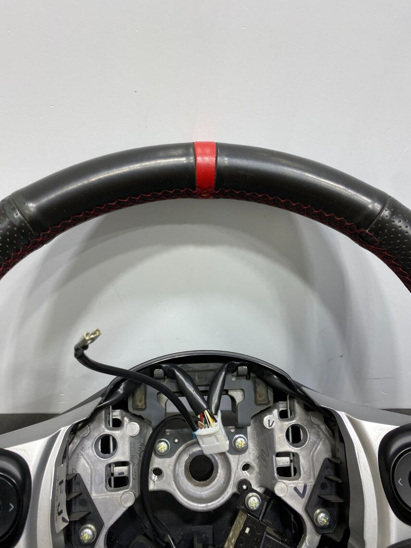 2017 SUBARU BRZ FRS 86 OEM STEERING WHEEL M/T NO PADDLE RED STRIPE USED