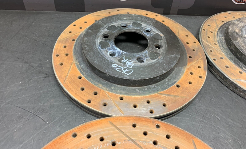 1998 DODGE VIPER GTS DRILLED AND SLOTTED BRAKE ROTORS SET OF (4) NICE!!