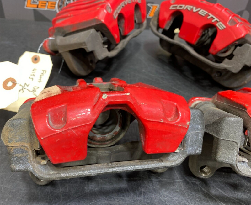 2001 CORVETTE C5 Z06 OEM BRAKE CALIPER SET FRONT REAR RED CALIPERS USED 41K MILE