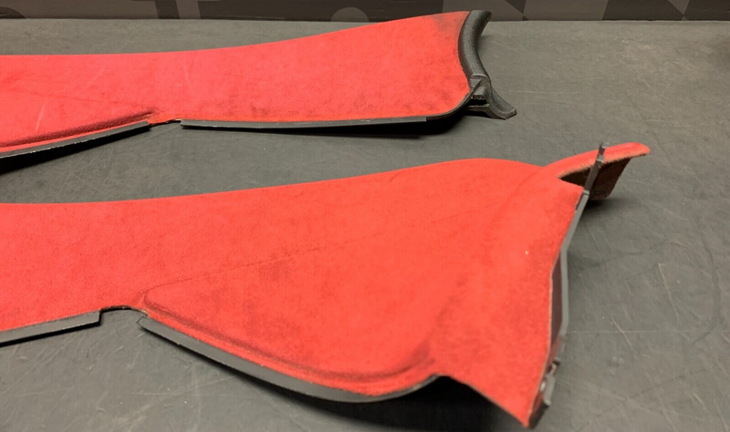 2004 PONTIAC GTO SIDE CONSOLE TRIM PANELS RED SUEDE LEFT RIGHT USED OEM