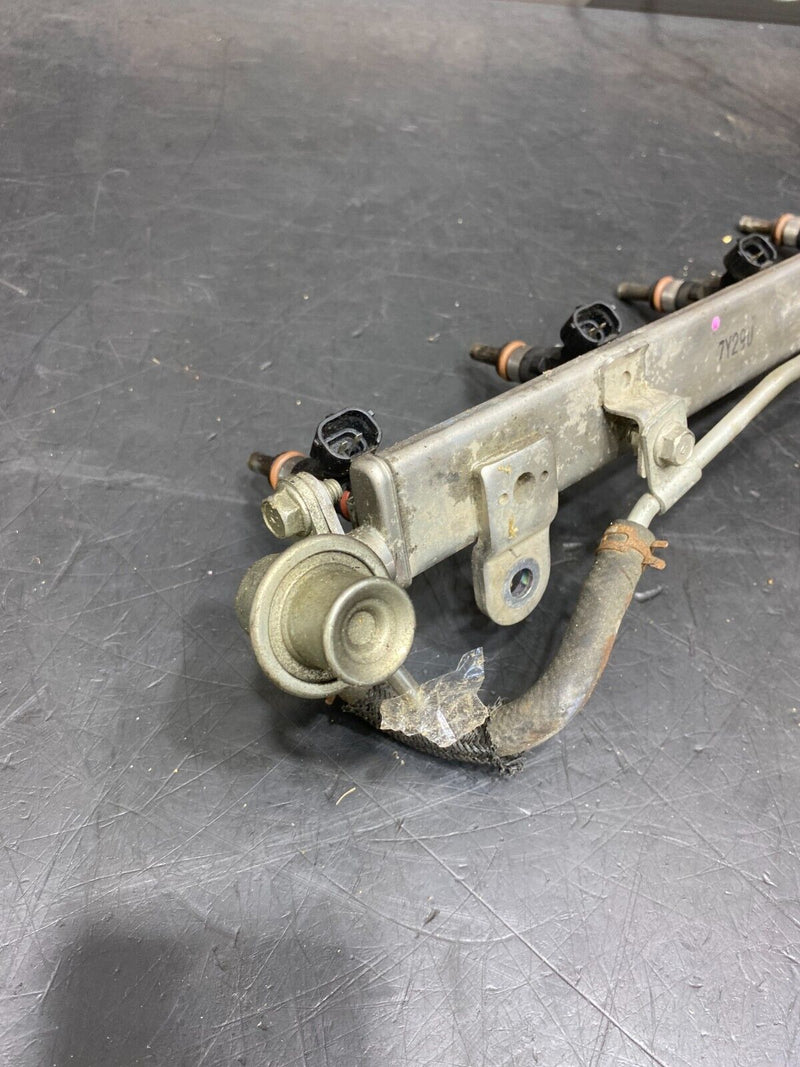 2008 MITSUBISHI EVOLUTION X OEM FUEL RAIL WITH INJECTORS SET USED