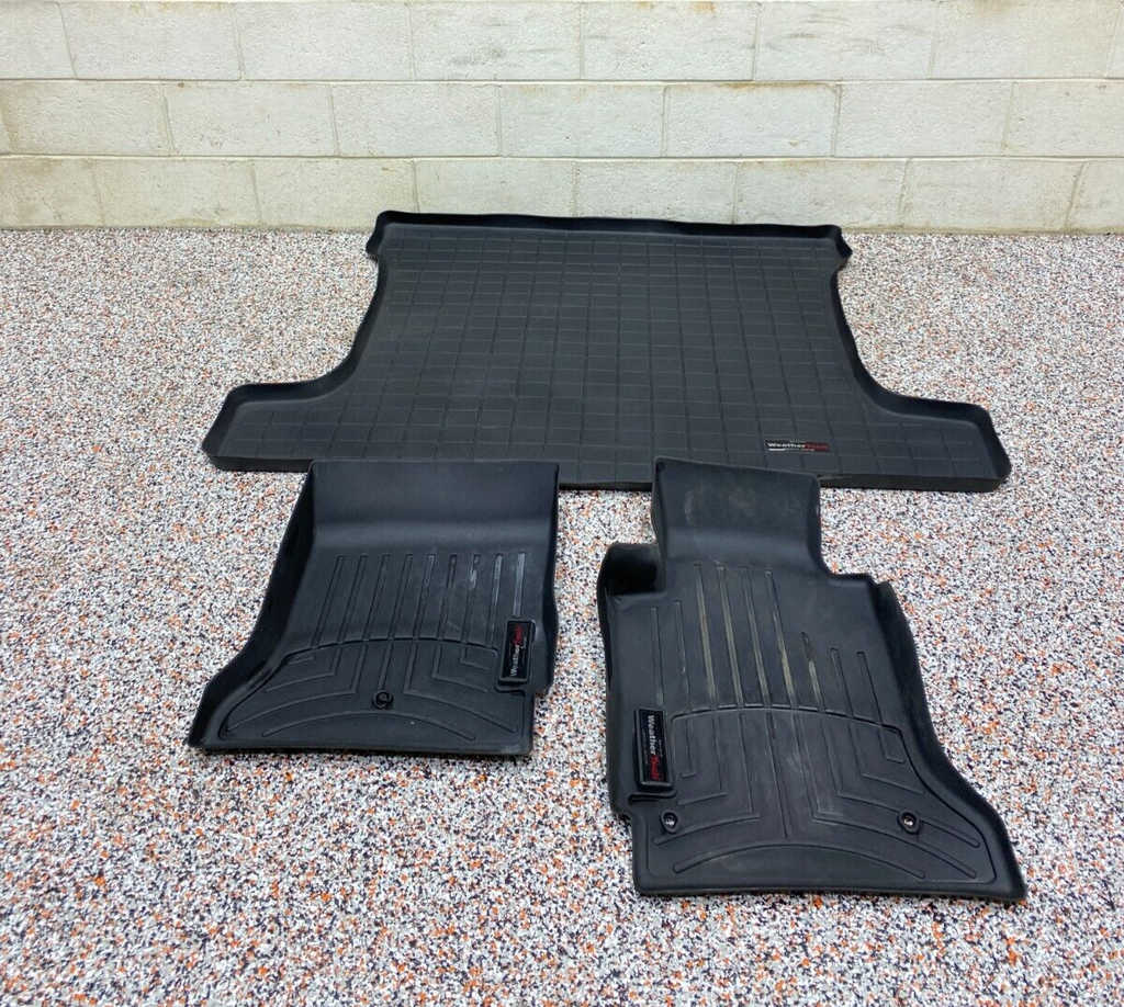 2013 CORVETTE C6 WEATHER TECH FLOOR MAT SET CABIN AREA TRUNK SET USED