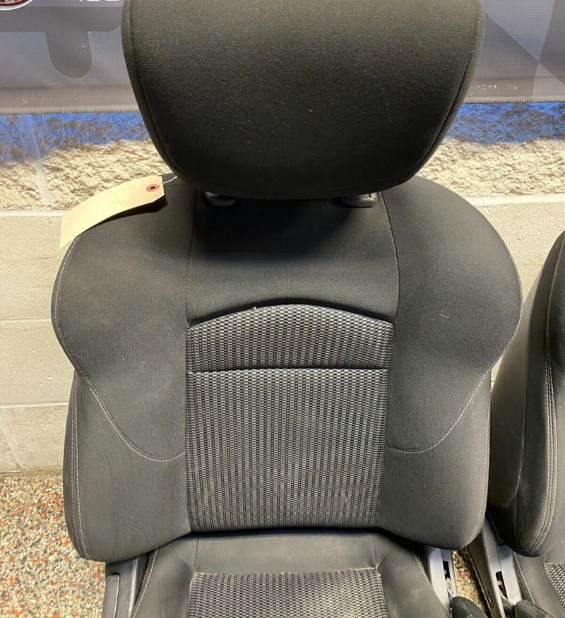 2011 NISSAN 370Z SPORT SEATS DRIVER PASSENGER BLACK CLOTH USED OEM
