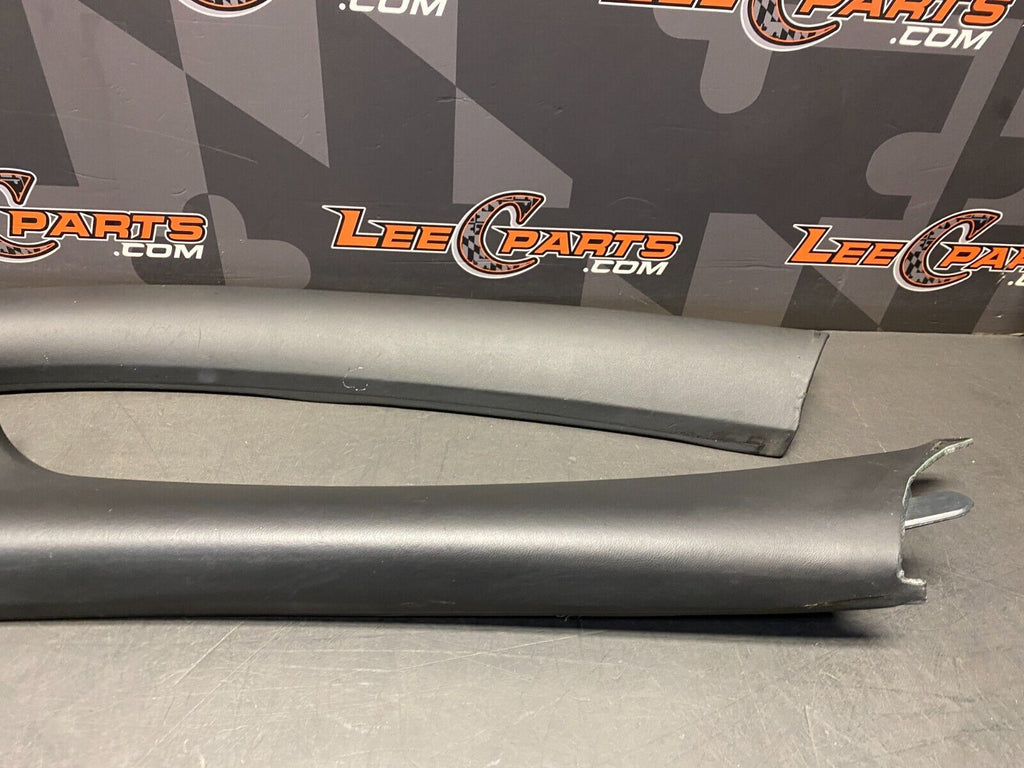 2007 PORSCHE 911 TURBO 997.1 OEM INTERIOR A PILLAR COVER PANELS LEATHER USED
