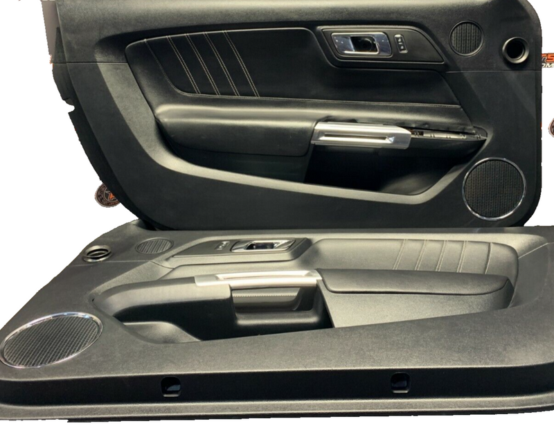 2016 FORD MUSTANG GT OEM BLACK LEATHER DOOR PANELS