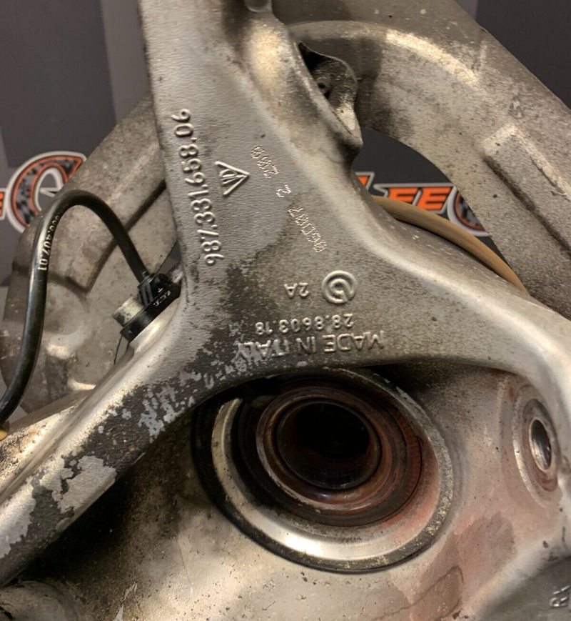 2006 PORSCHE CAYMAN S OEM PASSENGER REAR HUB KNUCKLE