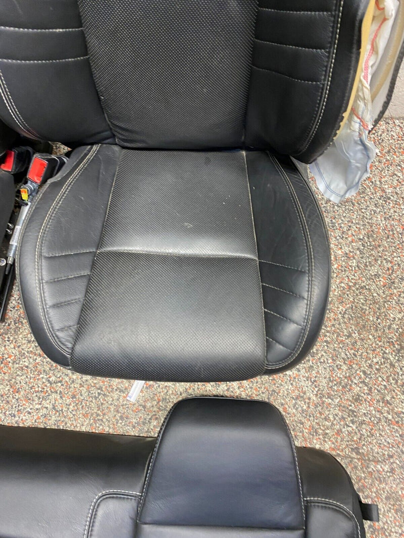 2016 DODGE CHALLENGER HELLCAT OEM FULL BLACK LEATHER FRONT REAR SEATS SET *READ*