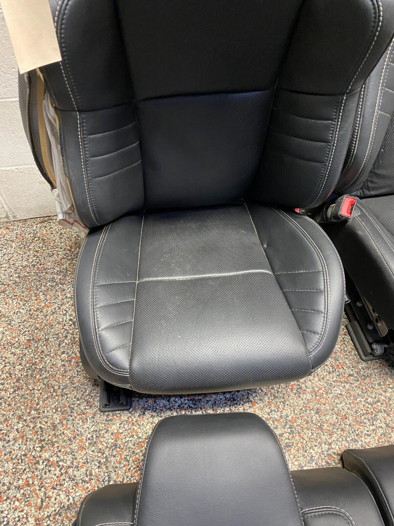 2016 DODGE CHALLENGER HELLCAT OEM FULL BLACK LEATHER FRONT REAR SEATS SET *READ*