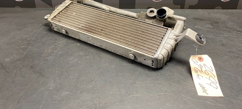 2014 AUDI R8 V10 OEM DRIVER LH ENGINE OIL COOLER ASSEMBLY USED