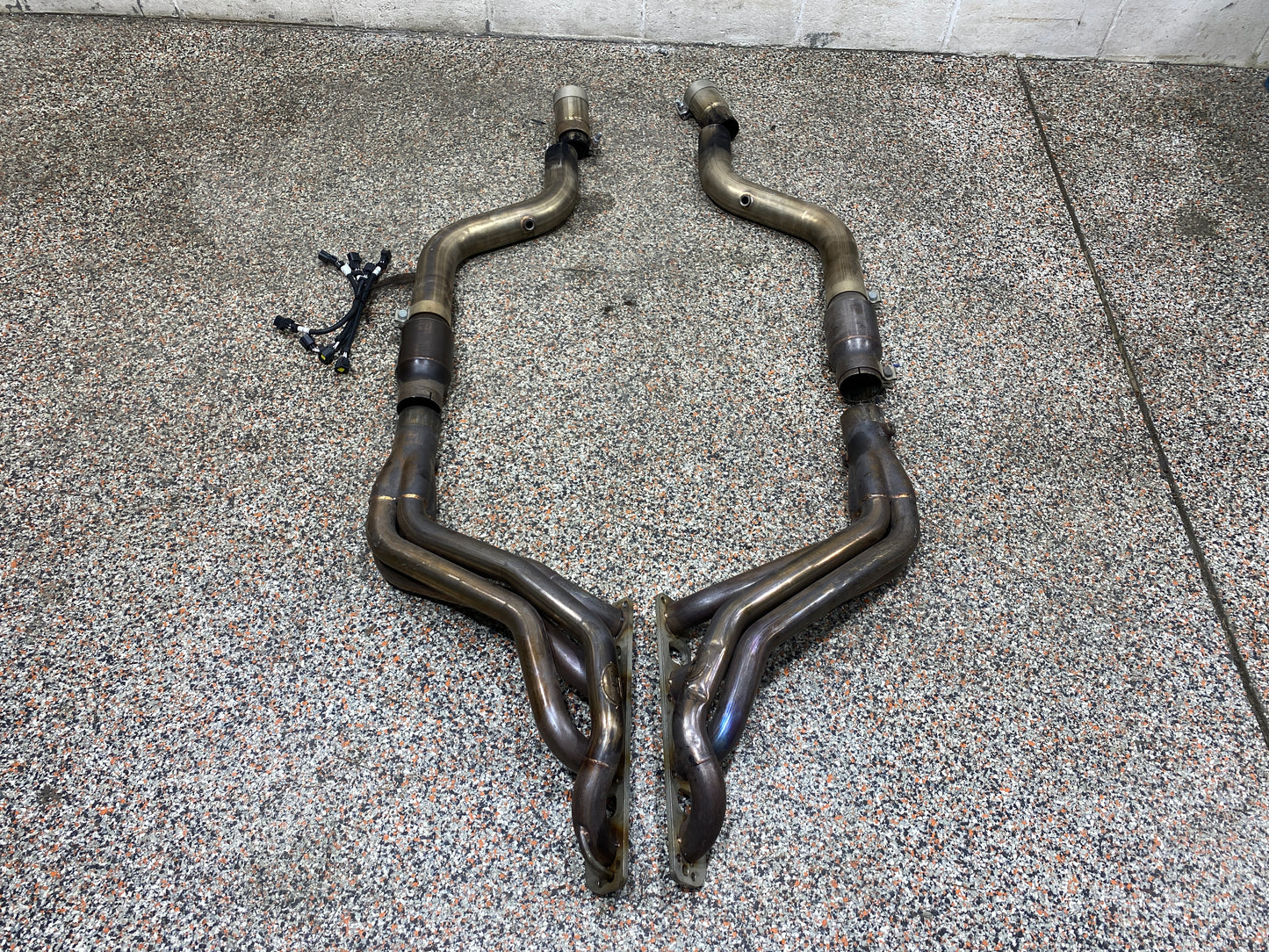 2018 DODGE CHALLENGER SCAT PACK STAINLESS POWER 1 7/8 LONG TUBE HEADERS EXHAUST SYSTEM WITH CATS USED