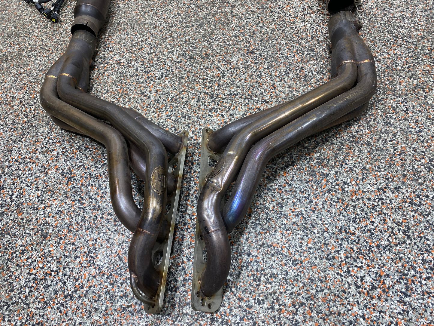 2018 DODGE CHALLENGER SCAT PACK STAINLESS POWER 1 7/8 LONG TUBE HEADERS EXHAUST SYSTEM WITH CATS USED