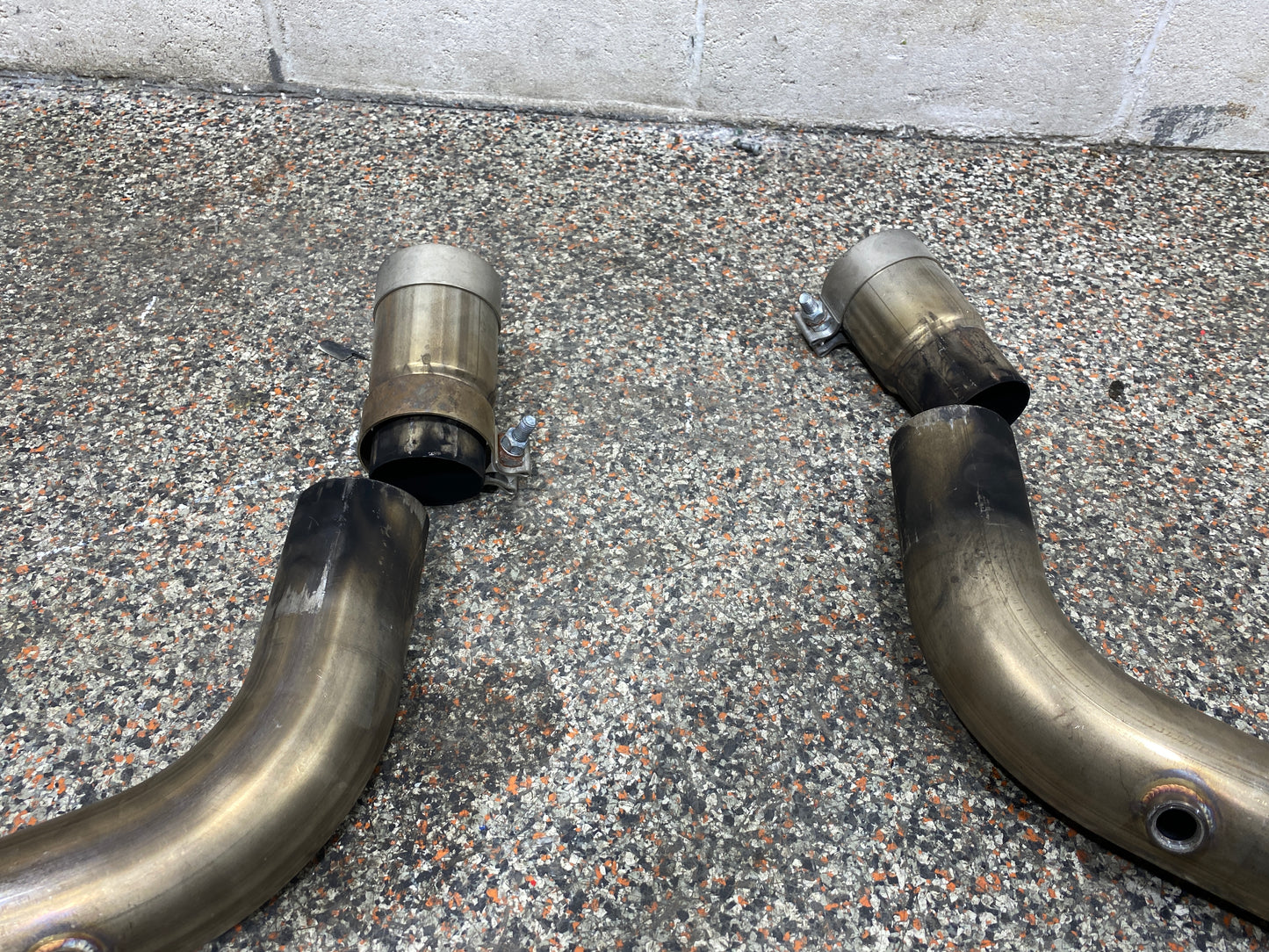 2018 DODGE CHALLENGER SCAT PACK STAINLESS POWER 1 7/8 LONG TUBE HEADERS EXHAUST SYSTEM WITH CATS USED