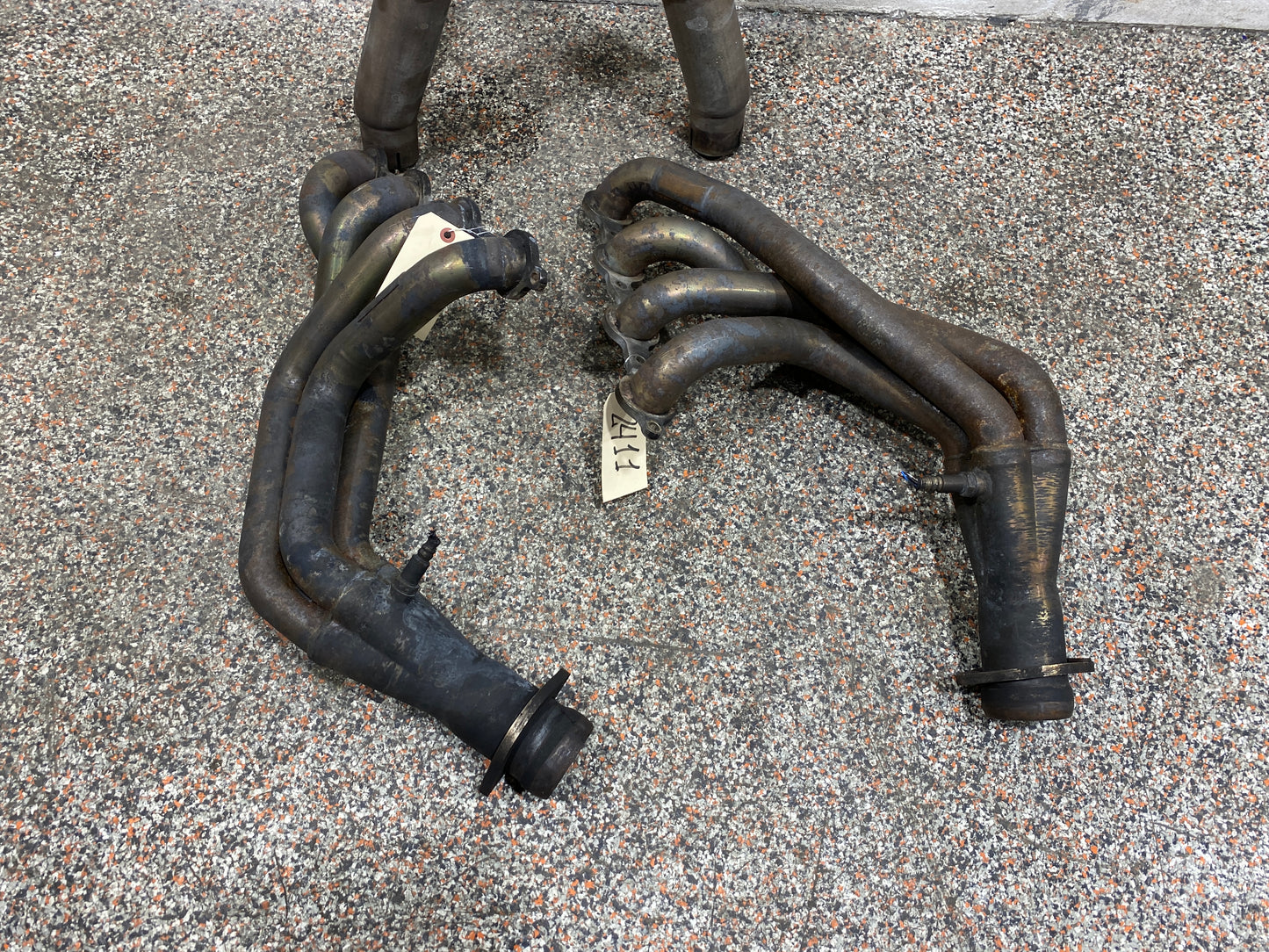 2011 CORVETTE KOOKS 1 7/8 LONG TUBE HEADERS PAIR DRIVER PASSENGER X-PIPE USED