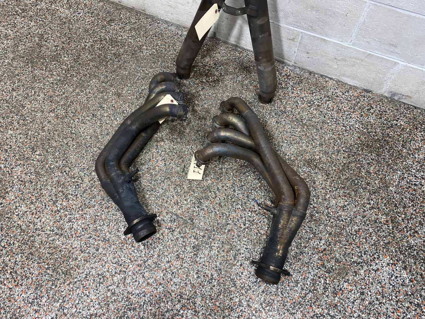 2011 CORVETTE KOOKS 1 7/8 LONG TUBE HEADERS PAIR DRIVER PASSENGER X-PIPE USED