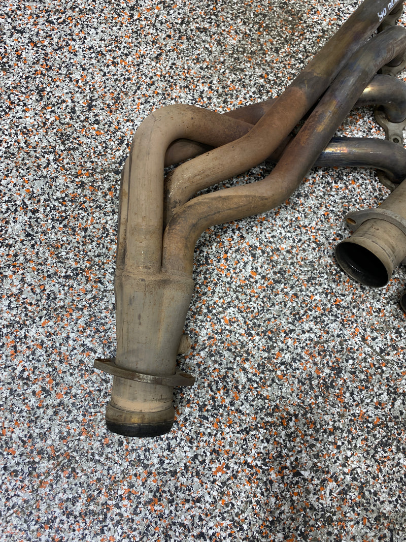 2004 CADILLAC CTS V LONG TUBE KOOKS LONG TUBE HEADERS 1 7/8 PRIMARY WITH CONNECTION PIPESUSED SEE PICS!!