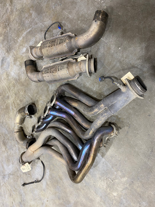 2018 MUSTANG GT COYOTE LONG TUBE HEADERS PAIR DRIVER PASSENGER USED