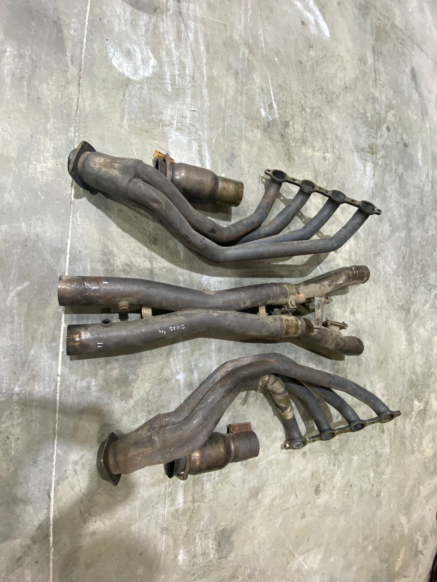 2011 CORVETTE OBX LONG TUBE HEADERS PAIR DRIVER PASSENGER USED