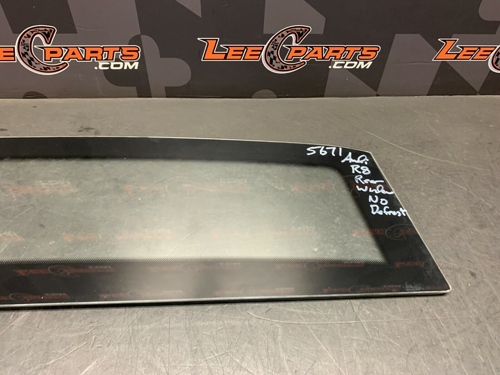 2010 AUDI R8 OEM REAR PARTITION ENGINE COMPARTMENT GLASS
