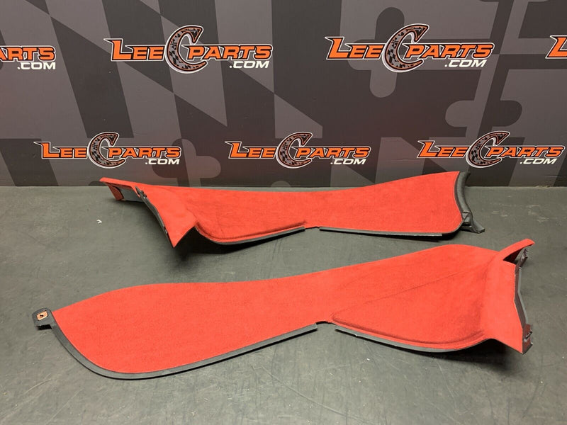 2005 PONTIAC GTO OEM RED SUEDE CENTER CONSOLE SIDE PANELS