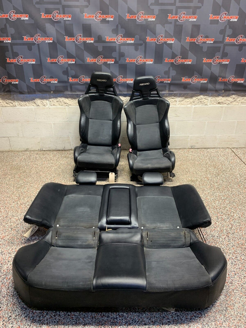 2008 MITSUBISHI EVOLUTION X EVO 10 FRONT REAR SEATS LEATHER SUEDE OEM USED