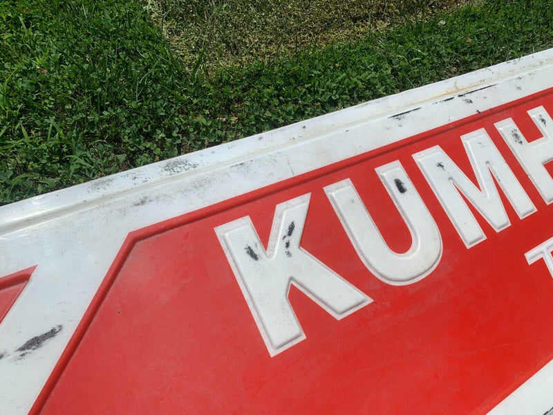 12FT X 3FT KUHMO TIRE SHOP SIGN -HUGE! ULTRA RARE!- LOCAL PICK UP ONLY