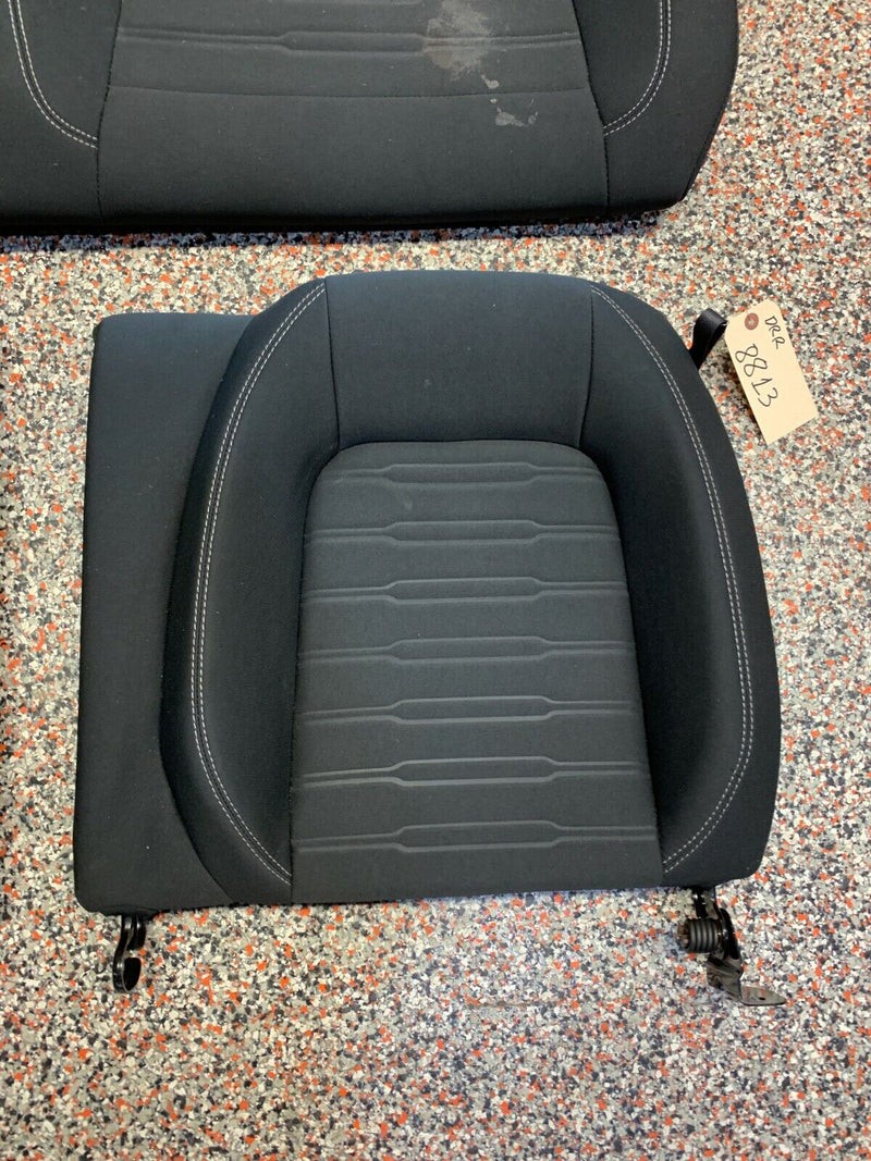 2017 FORD MUSTANG GT OEM BLACK CLOTH SEATS COUPE FRONT REAR -BLOWN BAG-