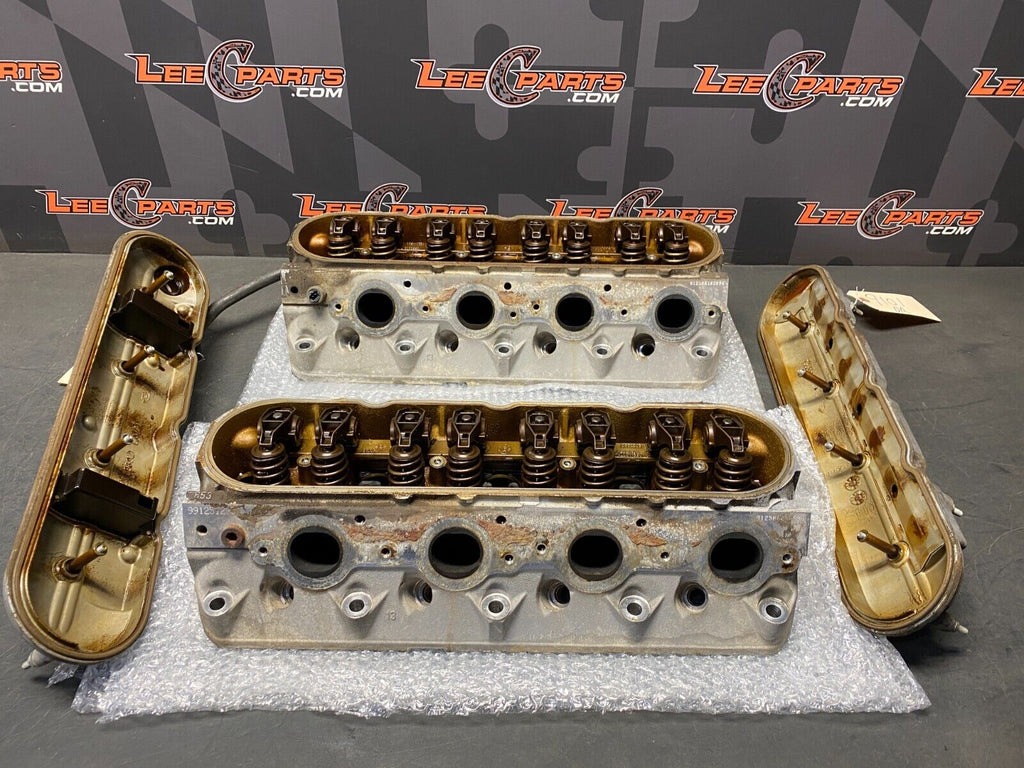 1999 CORVETTE C5 CONV OEM 853 CYLINDER HEADS PAIR DR PS LOADED COMPLETE USED