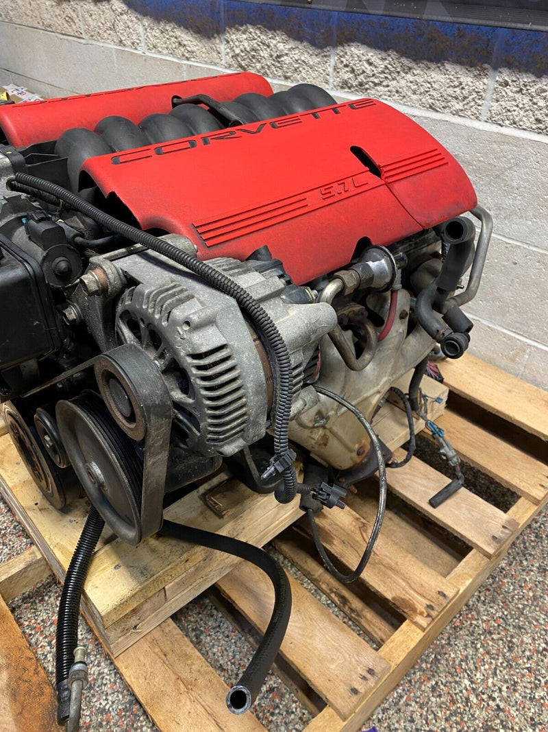 2001 CHEVY CORVETTE Z06 LS6 5.7L LS ENGINE MOTOR COMPLETE USED