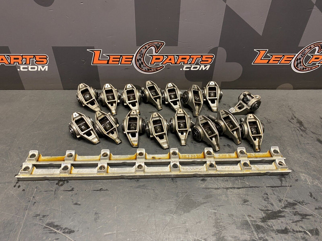 2010 CHEVROLET CAMARO SS ROCKER ARM SET TRUNION UPGRADE WITH BASE PLATES USED
