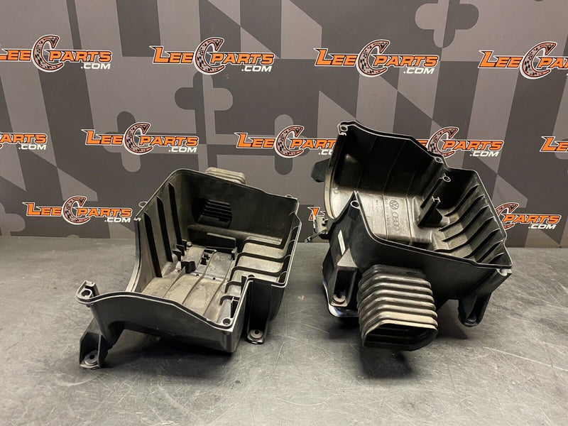 2014 AUDI R8  V10 OEM AIR BOXES FILTER HOUSING PAIR DRIVER PASSENGER USED