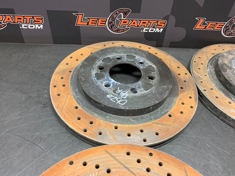1998 DODGE VIPER GTS DRILLED AND SLOTTED BRAKE ROTORS SET OF (4) NICE!!