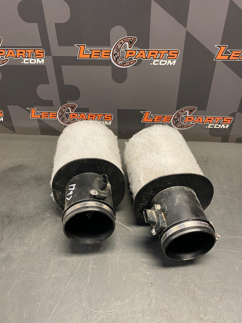 2012 AUDI R8 V10 OEM COUPE AIR FILTERS WITH HOUSINGS AND MAF SENSOR USED