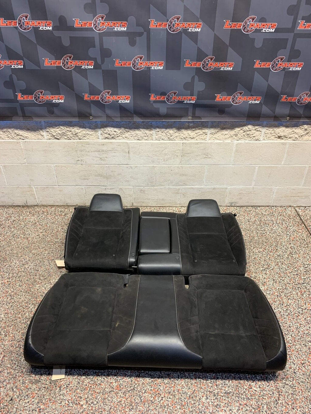 2017 DODGE CHALLENGER HELLCAT OEM REAR SEATS SUEDE LEATHER USED