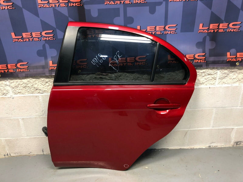 2008 MITSUBISHI EVOLUTION EVO X 10 OEM RALLY RED REAR DRIVER LH DOOR -LOCAL ONLY