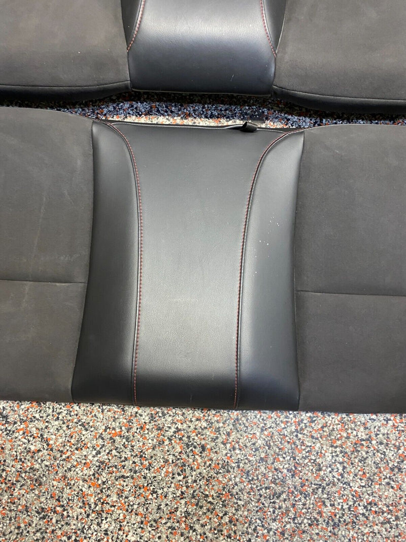 2015 CAMARO ZL1 OEM COUPE RECARO SEAT SET FRONT REAR BLACK LEATHER RED STITCH