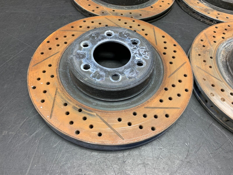 1998 DODGE VIPER GTS DRILLED AND SLOTTED BRAKE ROTORS SET OF (4) NICE!!