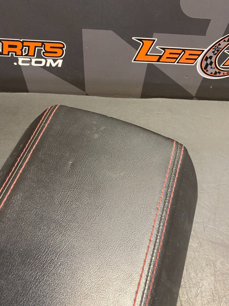 2013 CHEVROLET CAMARO ZL1 OEM CENTER CONSOLE ARM REST LID RED STITCH USED