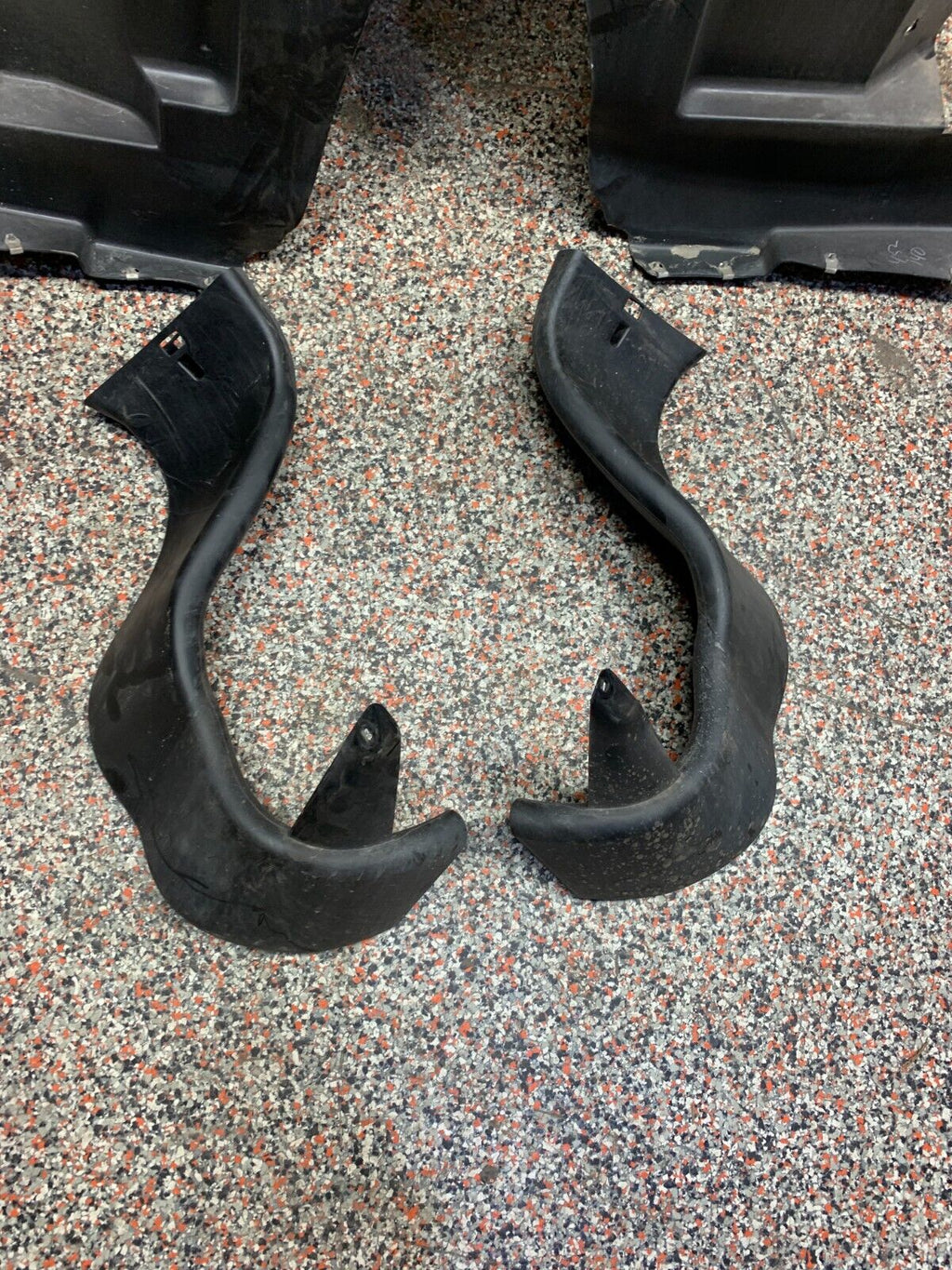 2012 CORVETTE C6 GRANDSPORT OEM REAR WIDEBODY FENDER LINERS WITH DUCTS USED