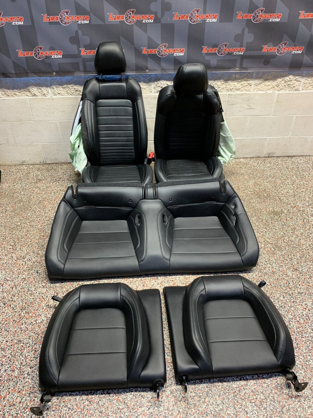 2019 FORD MUSTANG GT BULLITT OEM GREEN STITCHED SEATS