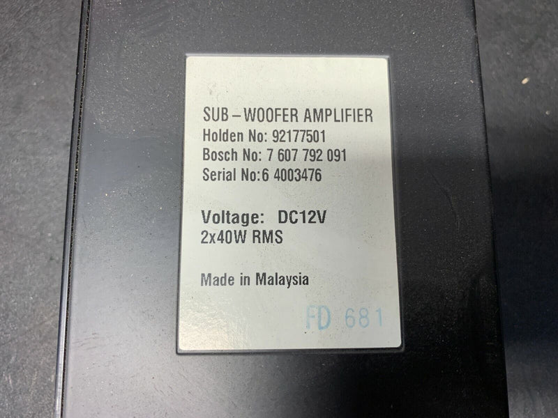 2006 PONTIAC GTO OEM 92177501 sub woofer amp amplifier