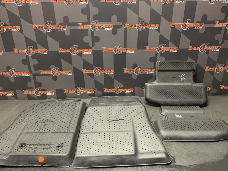 2019 FORD MUSTANG GT OEM RUBBER WEATHER FLOOR MATS SET OF 4 DR PS USED