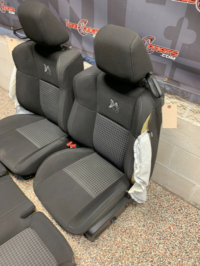 2021 DODGE CHALLENGER 6.4 392 OEM FRONT REAR SEATS CLOTH -BLOWN BAGS-
