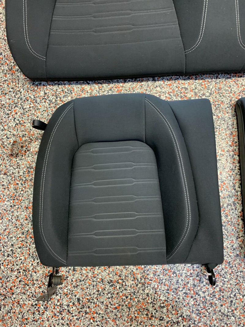2017 FORD MUSTANG GT OEM BLACK CLOTH SEATS COUPE FRONT REAR -BLOWN BAG-