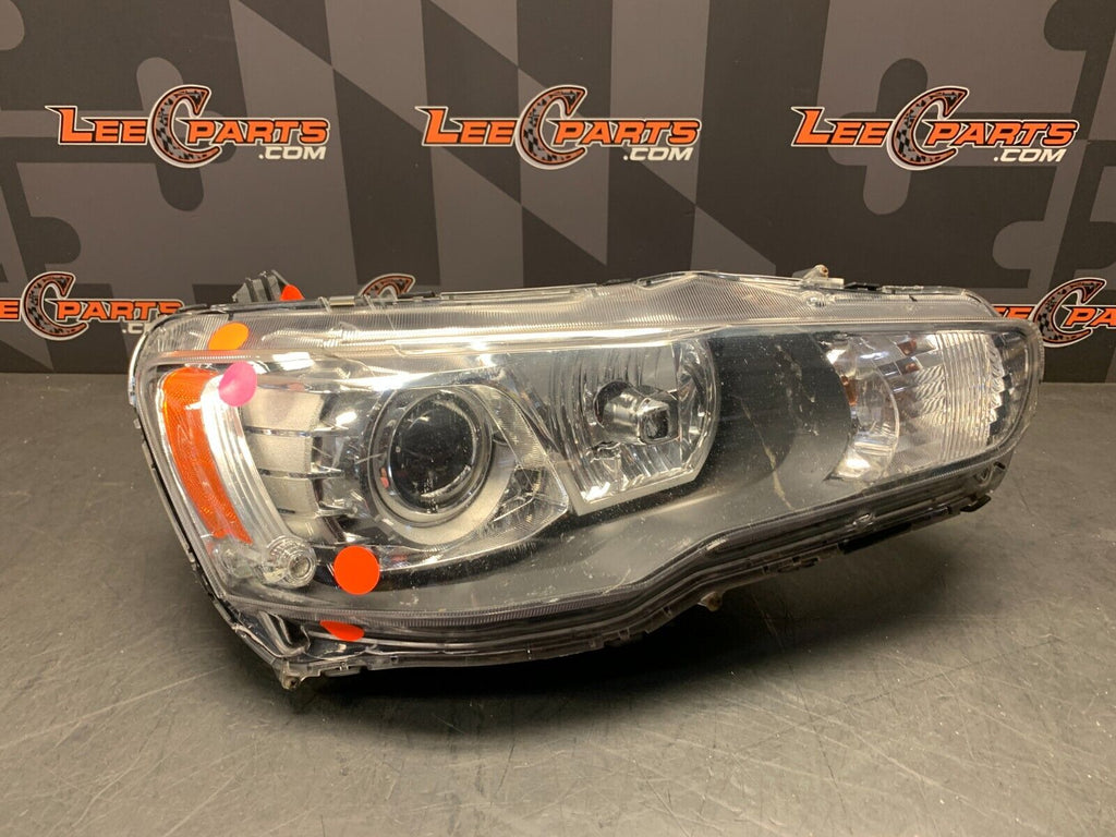 2014 MITSUBISHI EVOLUTION EVO 10 X OEM PASSENGER HID HEADLIGHT -DAMAGED-