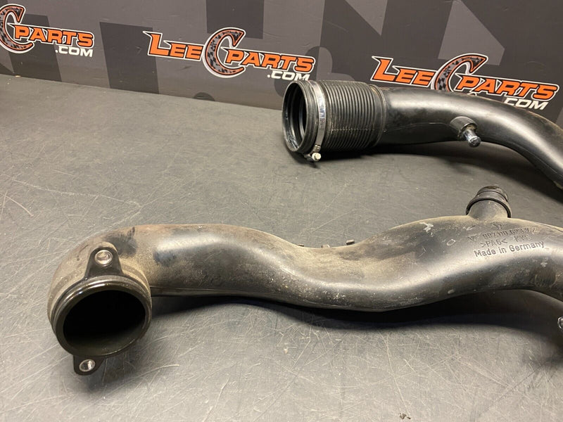 2007 PORSCHE 911 TURBO 997.1 OEM TURBO INLET PIPES PAIR DR PS USED