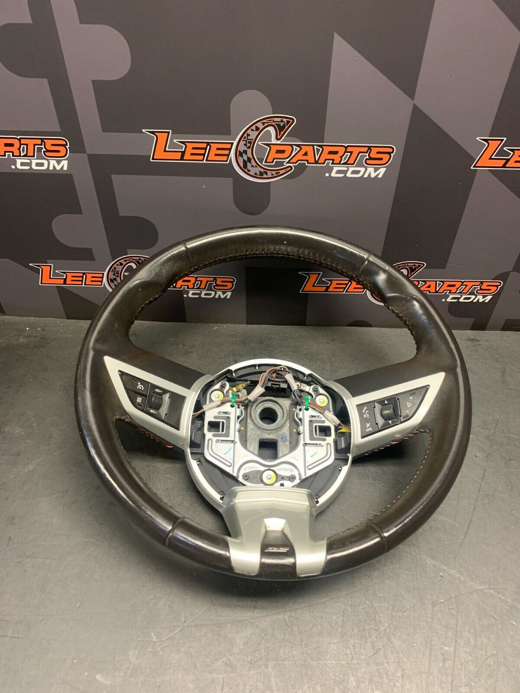 2010 CHEVROLET CAMARO SS OEM A/T AUTOMATIC ORANGE STITCHED STEERING WHEEL