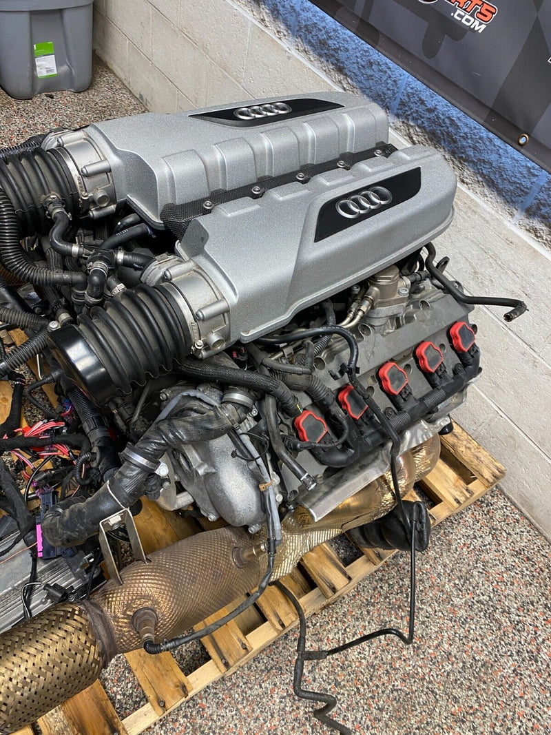2014 AUDI R8 V10 COUPE OEM ENGINE MOTOR LONG BLOCK 50k MILES -TESTED-
