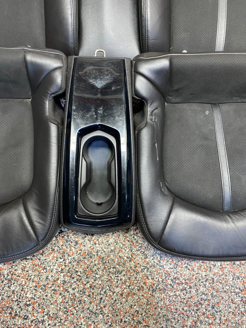 2011 CADILLAC CTS-V CTSV COUPE OEM BLACK LEATHER SEATS FRONT REAR PAIR USED