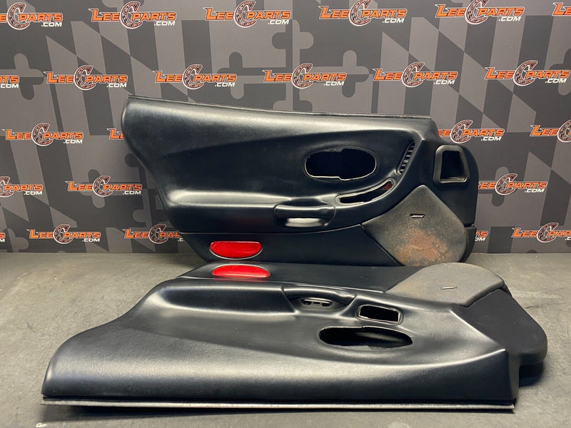 1999 CORVETTE C5 CONV OEM DOOR PANELS PAIR BLACK DR PS USED